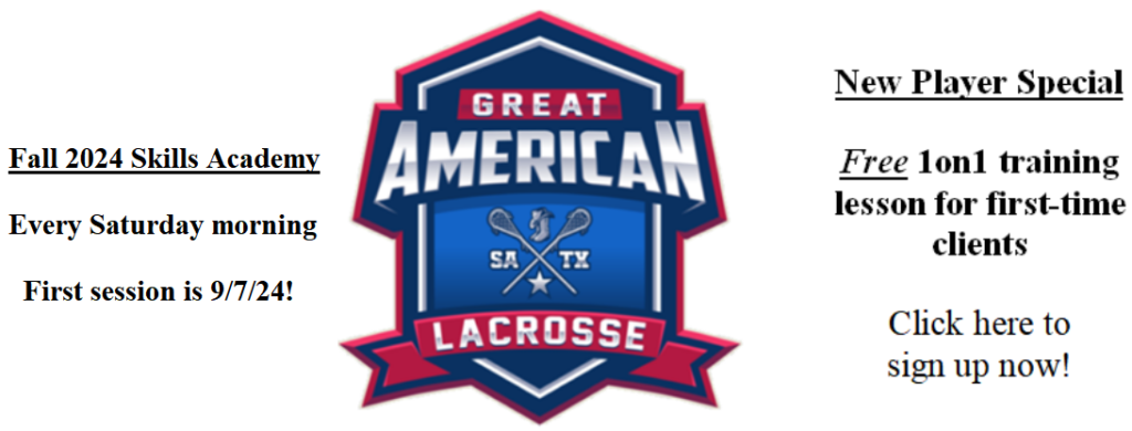 Welcome to Great American Lacrosse! Your Home for everything Lacrosse in San Antonio!